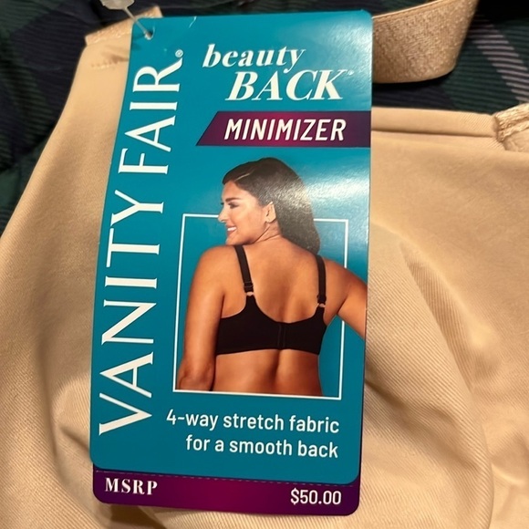 NWT Beauty Back Smoothing Minimizer Bra, Minimizes Bust Line up to 1.5" … - Picture 4 of 6